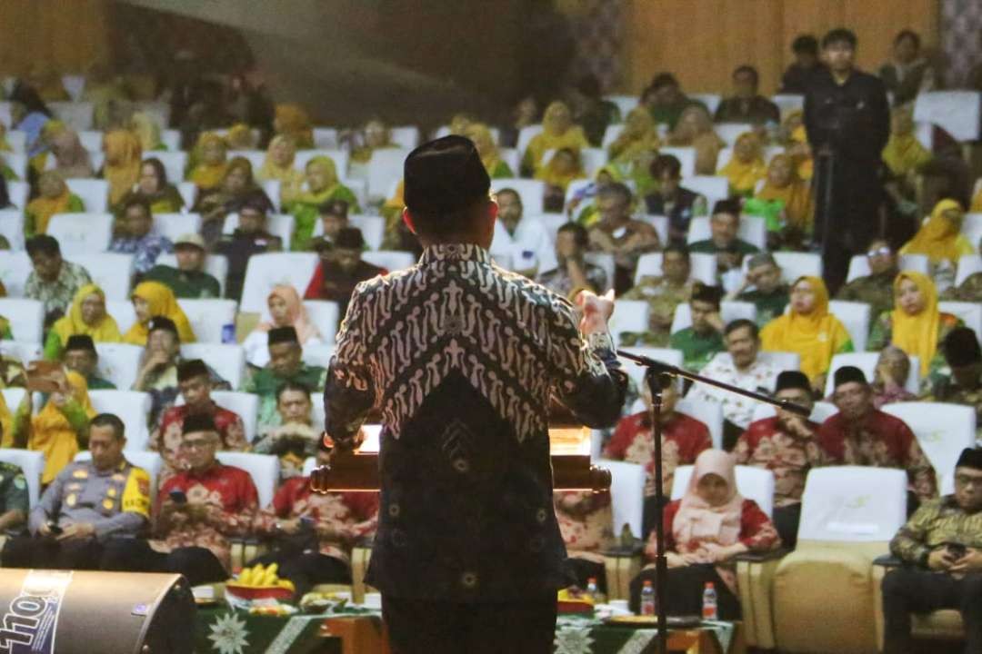 Menko PMK Muhadjir Effendy mendorong lahirnya generasi muda unggul, saat menghadiri Milad ke-111 Muhamadiyah, Sabtu 16 Desember 2023. (Foto: Istimewa)