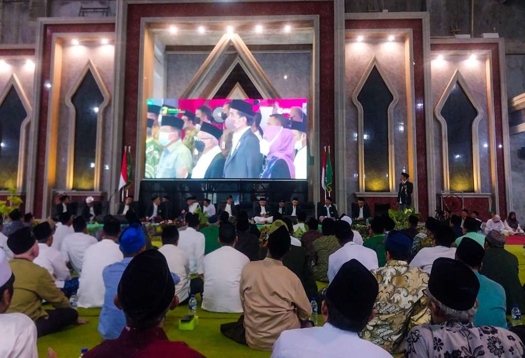 Kegiatan Lailatul Ijtima yang digelar PCNU Sidoarjo (foto : Aini/Ngopibareng.id)