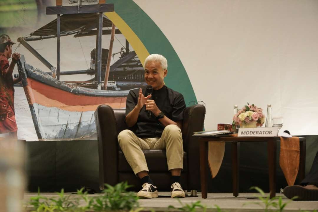 Capres 2024 Ganjar Pranowo akan perketat kapal asing tangkap ikan di laut Indonesia jika terpilih jadi presiden. (Foto: Tim Media Ganjar)