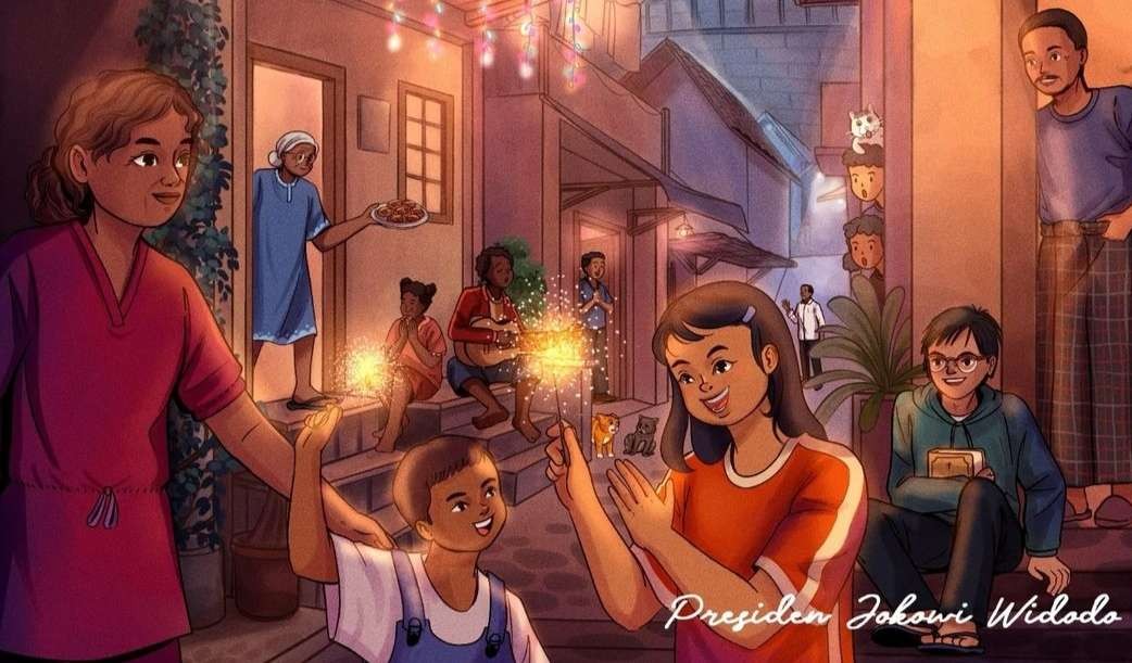 Ilustrasi perayaan Natal dalam ucapan Presiden Jokowi, Senin 25 Desember 2023. (Foto: Instagram @jokowi)