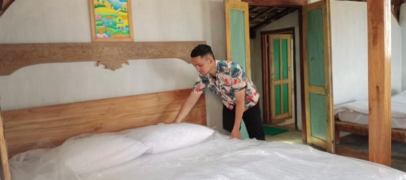 Salah satu kamar hotel di Kota Batu, Jawa Timur, sudah dibooking untuk Tahun Baru. (Foto: Lalu Theo/Ngopibareng.id)