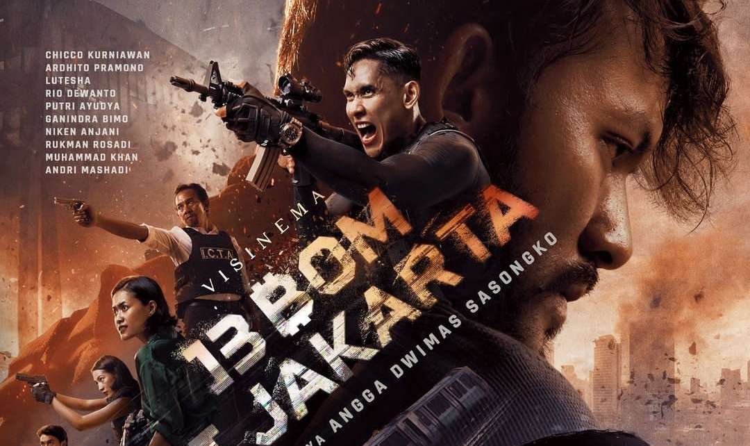 Film aksi terbaru karya sutradara Angga Dwimas Sasongko, berjudul 13 Bom di Jakarta. (Foto: Visinema)