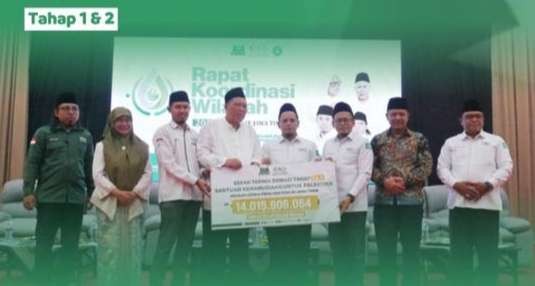 LAZISNU se-Jawa Timur kembali menyalurkan donasi kemanusiaan untuk Palestina. (Foto: LAZISNU)