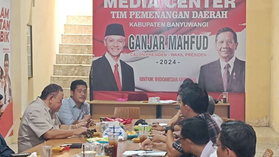 posko TPD Banyuwangi jelang kedatangan capres Mahfud MD, Jumat 29 Desember 2023. (Foto: Istimewa)