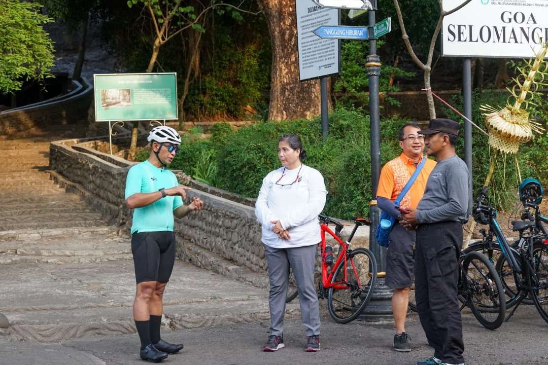 Pj Wali Kota Kediri Tinjau Kawasan Wisata Selomangleng di Hari Pertama Tahun 2024 (Istimewa)