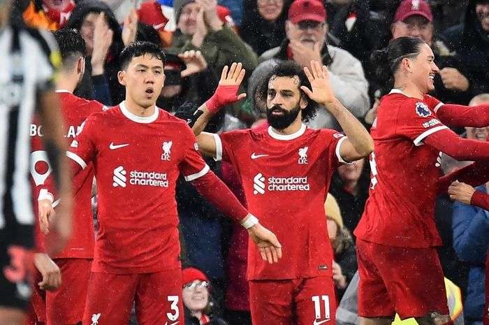 Liverpool memukul tamunya Newcastle United dengan skor 4-2, pada pertandingan Liga Inggris yang dimainkan Selasa, 2 Januari 2024. (Foto: Reuters)