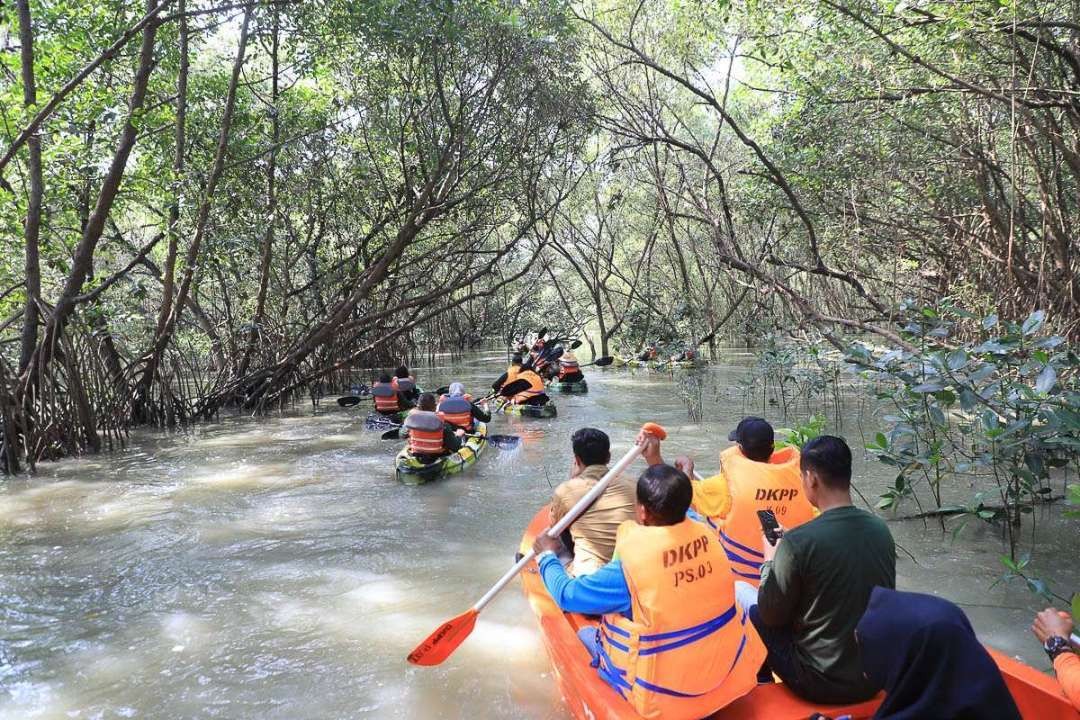 Wisata Romokalisari yang saat ini sudah memberlakukan tarif tiket masuk. (Foto: Humas Pemkot Surabaya)