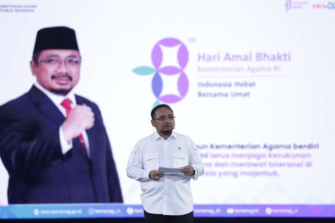 Kementerian Agama hari ini menggelar Meet and Brief bersama Menteri Agama Yaqut Cholil Qoumas di JCC, Senayan, Jakarta. (Foto: Istimewa)