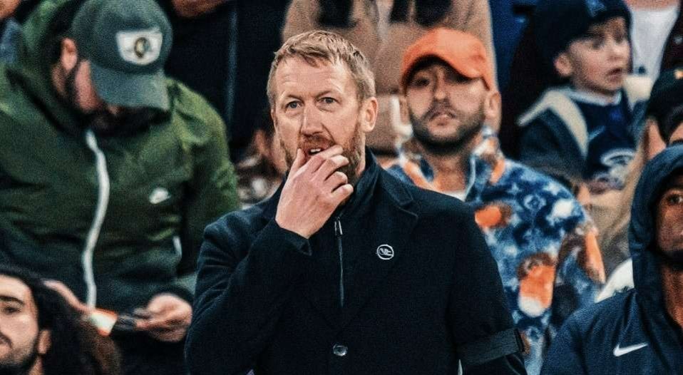 Graham Potter bisa gantikan Erik ten Hag jika kondisi MU tak membaik. (Foto: X)