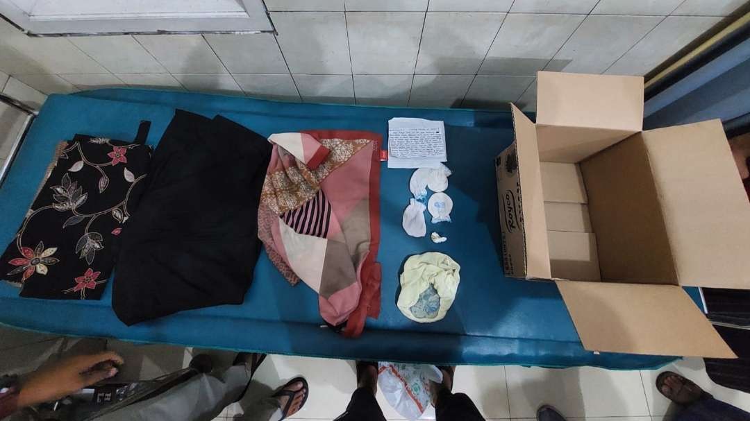 Barang bukti yang diamankan petugas Polsek Muncar (foto: istimewa)