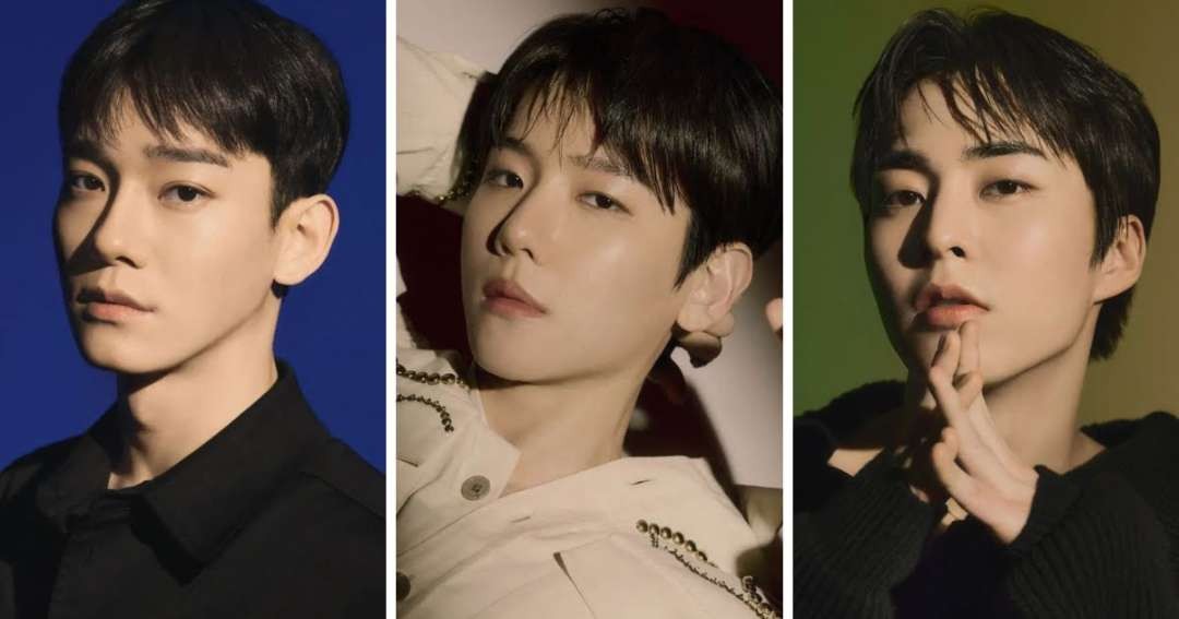 Baekhyun mengajak dua temannya, Chen dan Xiumin gabung agensi inb100. (Foto: Kolase/Istimewa)