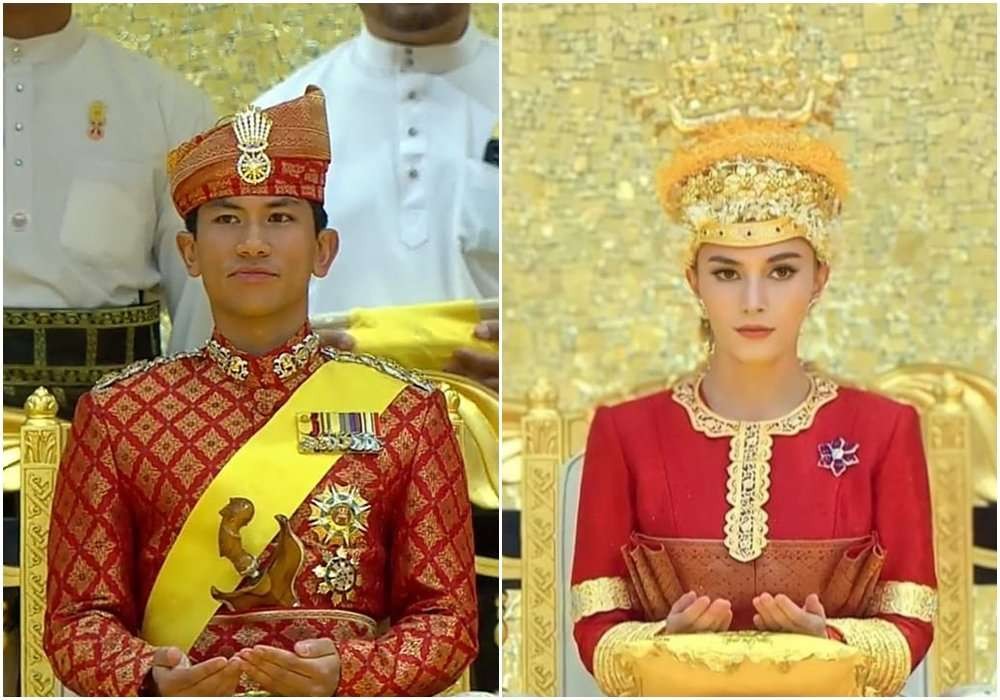 Pasangan Pangeran Abdul Mateen dan Anisha Isa-Kalebic atau Anisha Rosnah binti Adam. (Foto: YouTube RT)