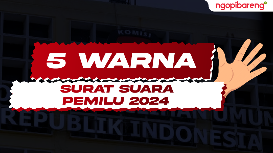 Kenali 5 warna surat suara Pemilu 2024. (Ilustrasi: Chandra Tri Antomo/Ngopibareng.id)