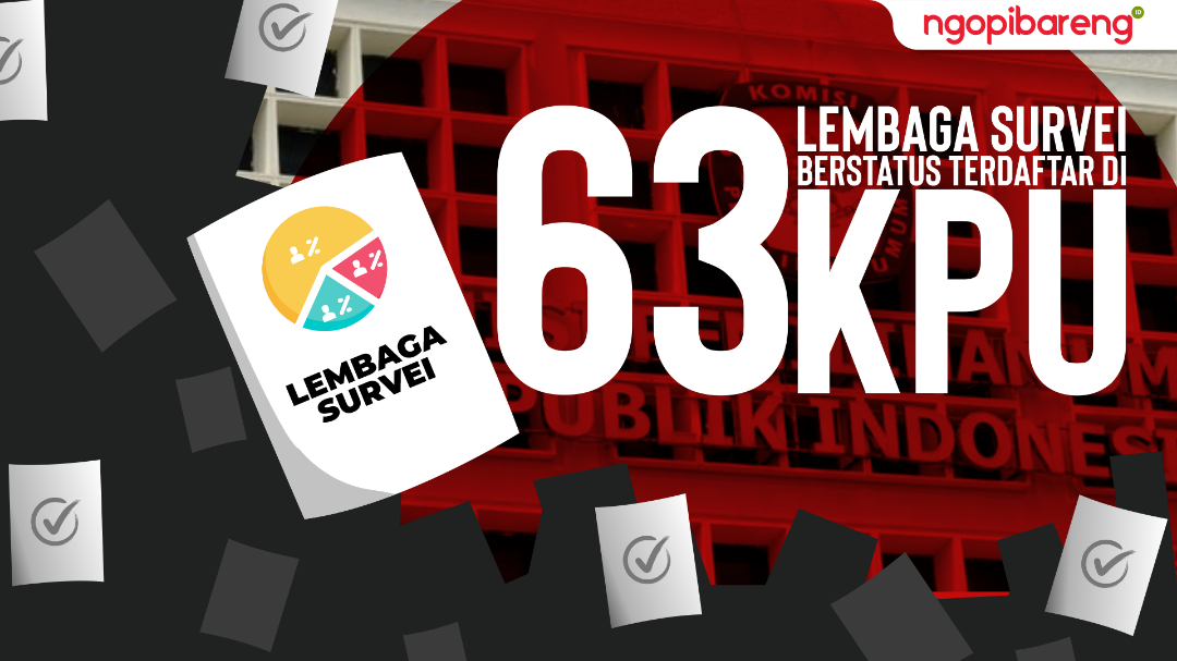 63 Lembaga Survei Berstatus Terdaftar di KPU. (Ilustrasi: Candra/ngopibareng.id)