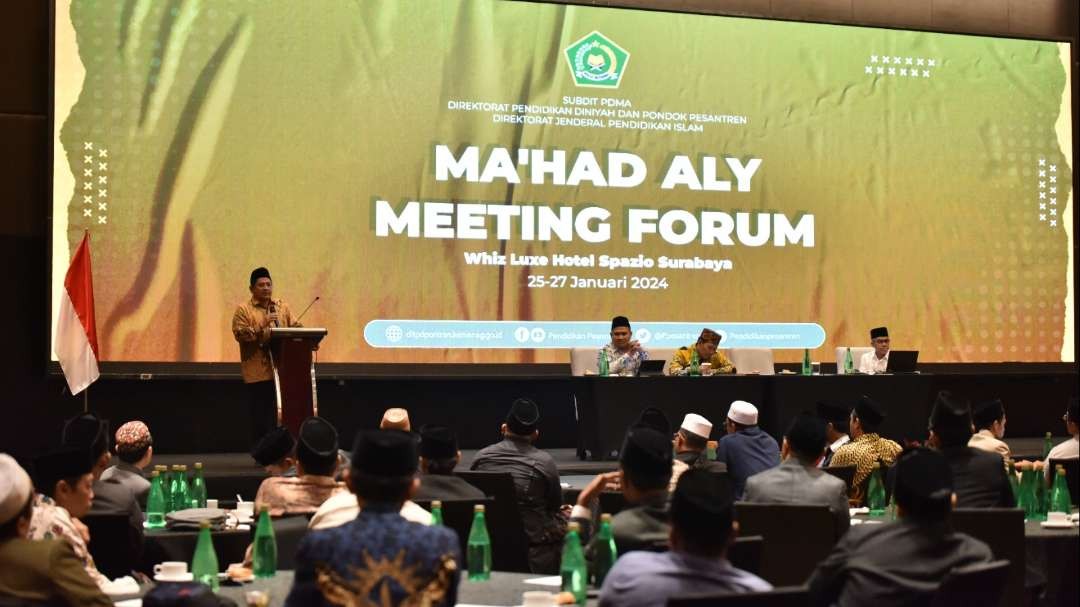 Kementerian Agama menggelar forum pertemuan pemimpin lembaga pendidikan tinggi pesantren atau Mudir Ma’had Aly di Surabaya. (Foto: Dok Kemenag)