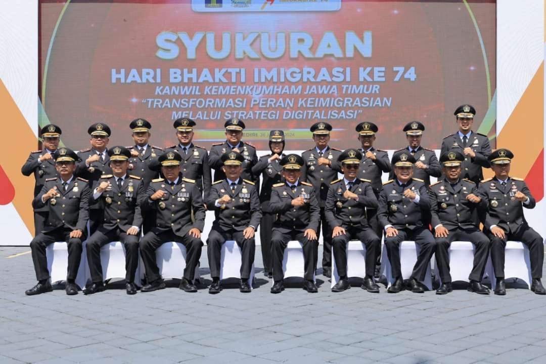 Hari Bhakti Imigrasi (HBI) ke-74 Kanwil Kemenkumham Jatim, Jumat 26 Januari 2024. (Foto: Humas Kemenkumham Jatim)