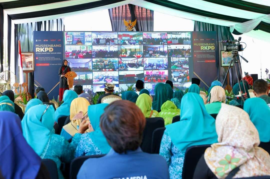 Pelaksanaan Musrenbang Kecamatan dibuka Bupati Banyuwangi dari Kecamatan Tegaldlimo. (Foto: Humas Pemkab Banyuwangi)