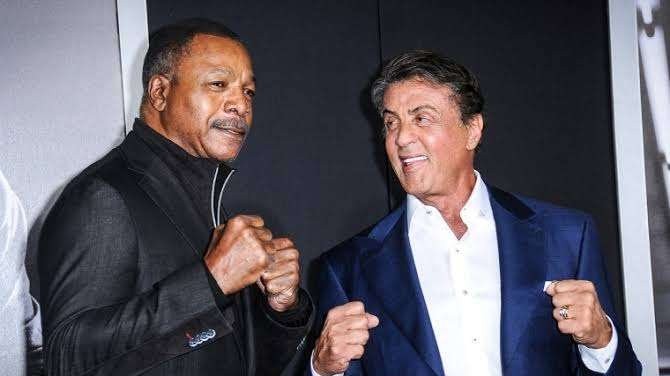 In memoriam aktor Carl Weathers (kiri) bersama Sylvester Stallone, mantan pemain Rocky. (Foto: Istimewa)