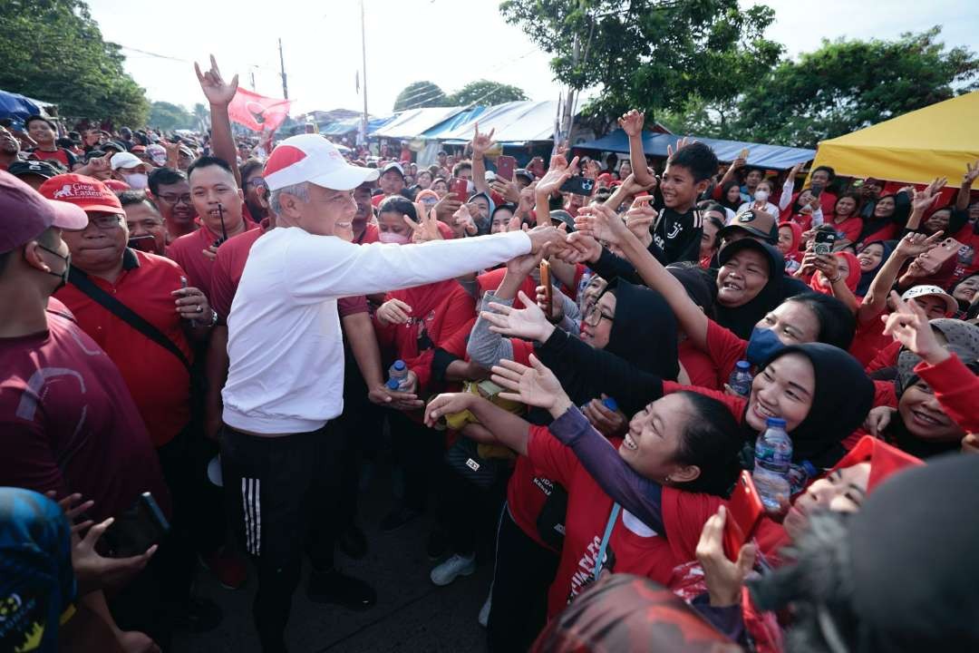 Capres 2024 Ganjar Pranowo minta masyarakat tak golput pada Pemilu 2024. (Foto: Tim Media Ganjar)