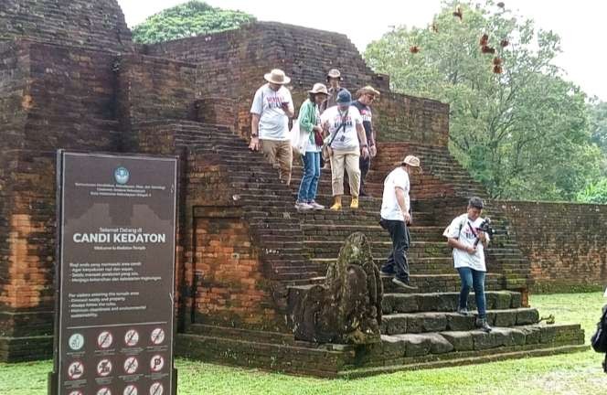 Candi Kedaton di kawasan cagar budaya nasional  Muarojambi belum utuh. (Foto: Asmanu Sudharso/Ngopibareng.id)