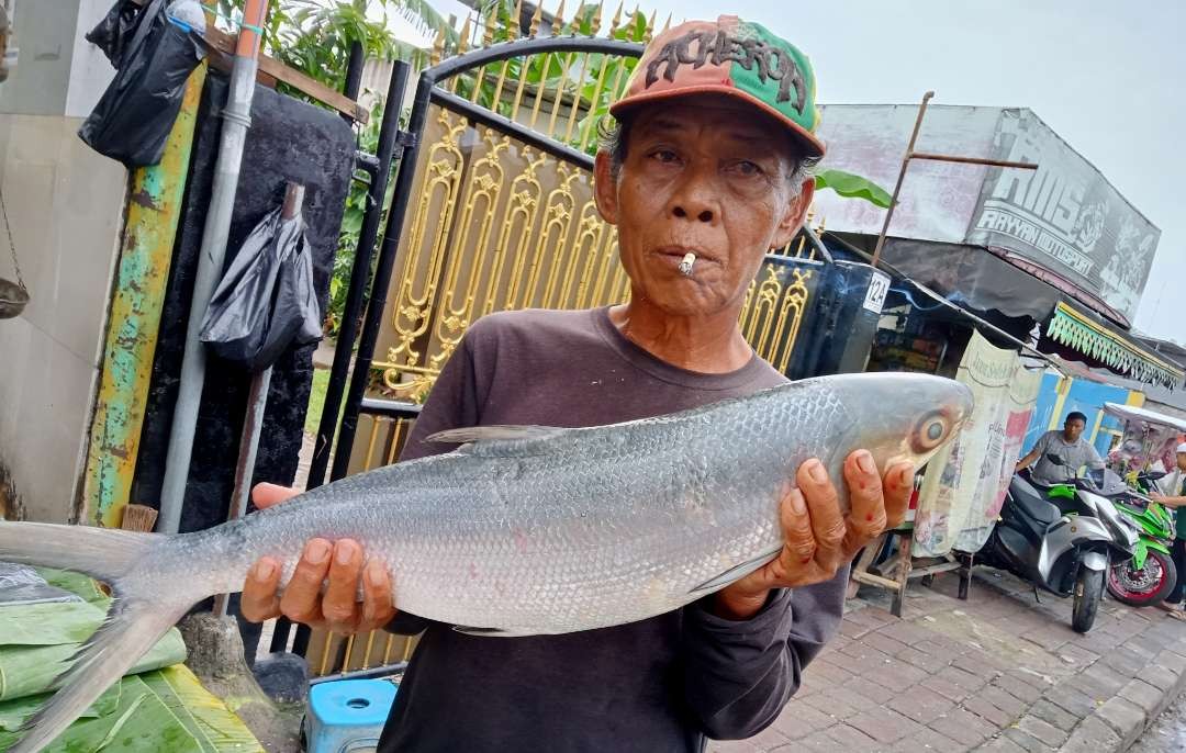 Bandeng jumbo spesial tahun baru imlek. (Foto: Asmanu Sudharrso/Ngopibareng.id)