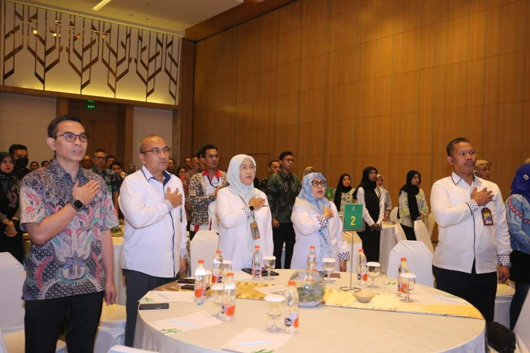 Dirjen Binwasnaker & K3 Kemnaker, Haiyani Rumondang saat membuka Seminar Nasional K3 Balai Besar K3 Jakarta, bertema 'Budayakan K3, Sehat, Selamat dalam Bekerja, Terjaga Keberlangsungan Usaha' di Jakarta, Rabu 7 Februari 2024. (Foto: Kemnaker)