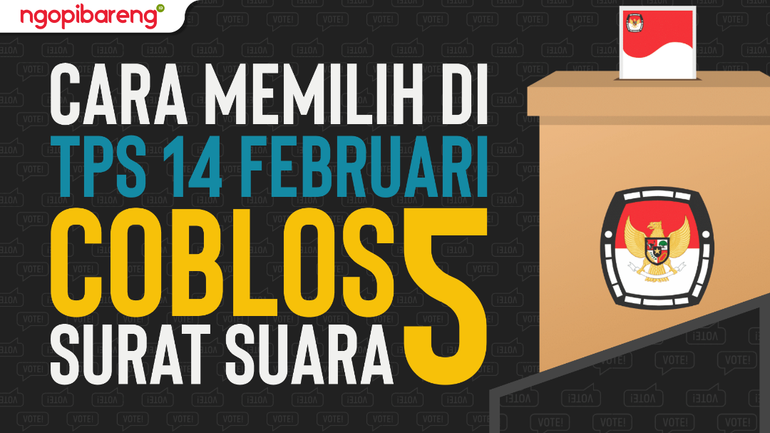 Cara memilih di TPS, pada 14 Februari 2024. (Ilustrasi: Ngopibareng.id)