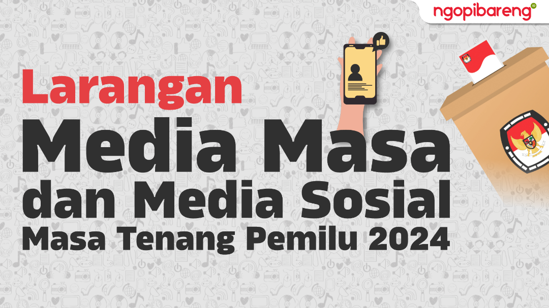 Komisi Pemilihan Umum (KPU) menetapkan masa tenang Pemilu 2024 mulai Minggu, 11 Februari 2024 hingga Selasa, 13 Februari 2024. (Foto: Infografis)