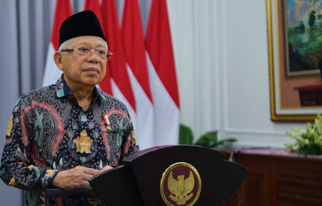 Wapres KH Ma'ruf Amin pada perayaan Tahun baru Imlek,  ajak wujudkan Pemilu sejuk dan damai (Foto: Setwapres)