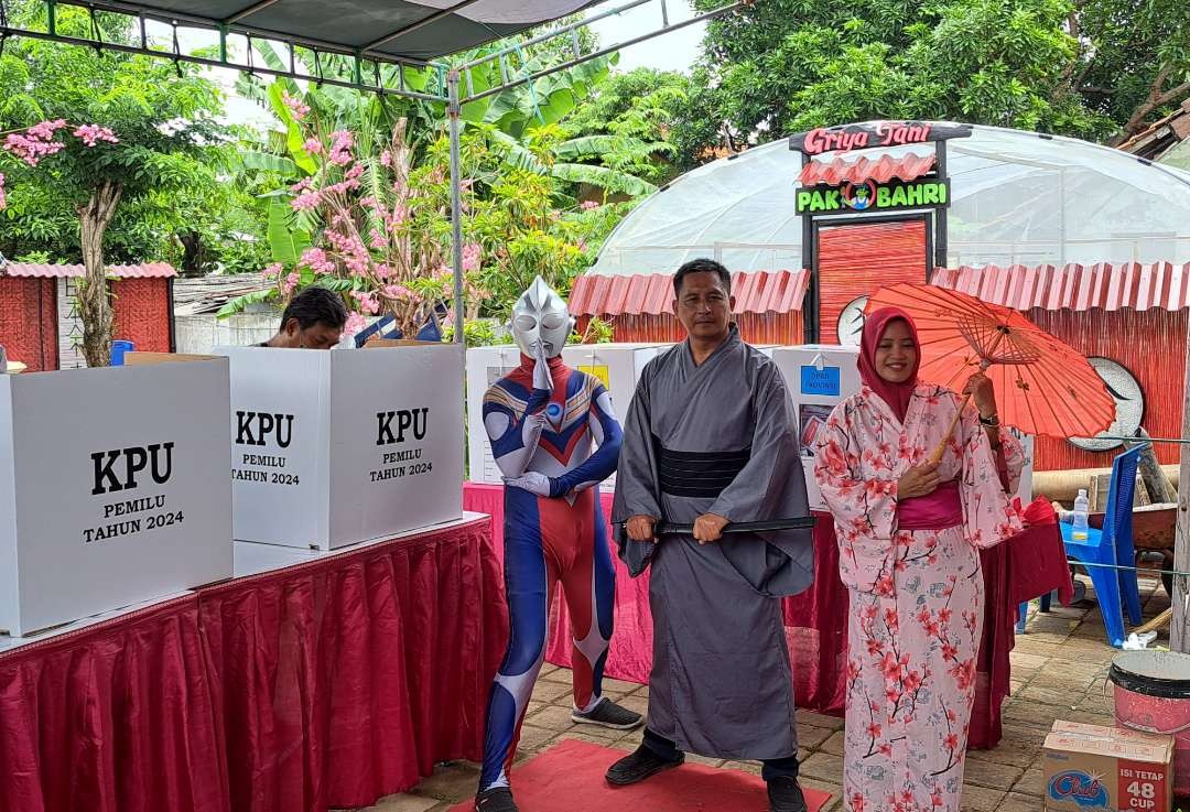 TPS 05, Banjar Sugihan yang menggunakan tema Jepang. (Foto: Pita Sari/Ngopibareng.id)