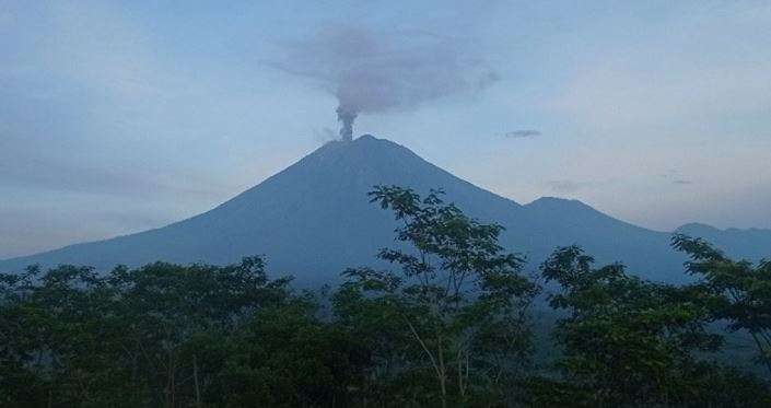 Gunung Semeru 17 Januari 2023. (Foto: Ant)