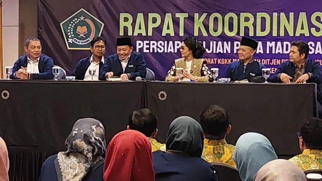 Kemenag menggelar Rapat Koordinasi Penyelenggaraan Asesmen Madrasah di Denpasar pada Senin, 19 Februari 2024. (Foto: Dok Kemenag)