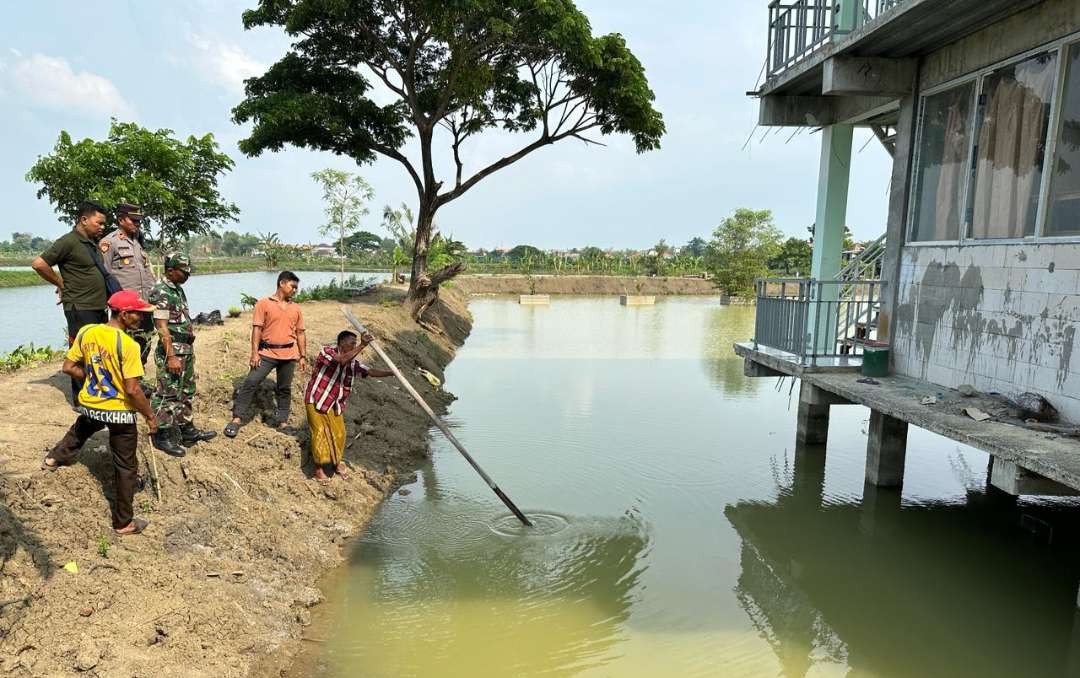 Sawah tambak tempat tenggelamnya korban (Foto: Istimewa)