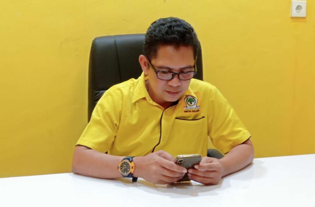 Koordinator Badan Saksi Nasional DPD Golkar Jember Dima Akhyar (Foto: Rusdi/Ngopibareng.id)