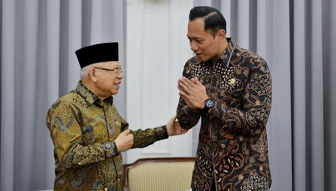 Pertemuan AHY dengan Wapres Ma'ruf Amin, Sabtu 24 Februari 2024. (Foto: Instagram @agusyudhoyono)