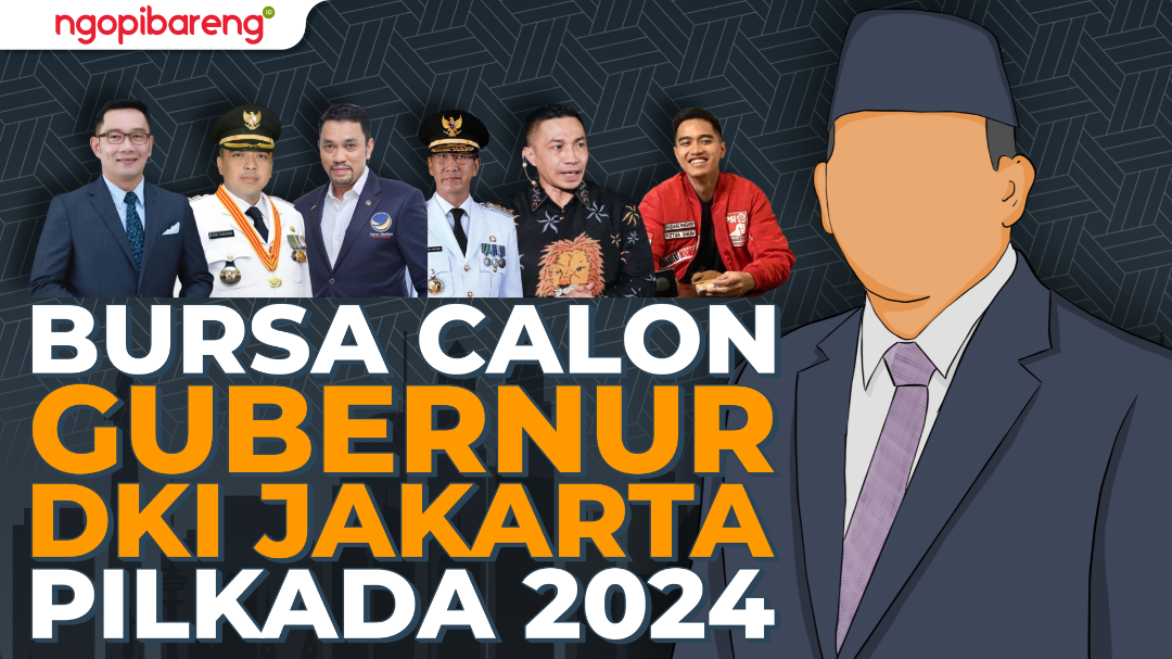 Bursa calon Gubernur DKI Jakarta perebutan para politikus yang mengantongi restu Ketua Umum Parpol. (Ilustrasi: Chandra Tri Antomo/Ngopibareng.id)