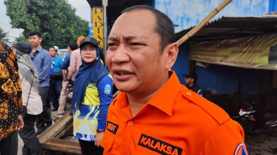 Kalaksa BPBD Jatim, Gatot Soebroto. (Foto: Fariz Yarbo/Ngopibareng.id)