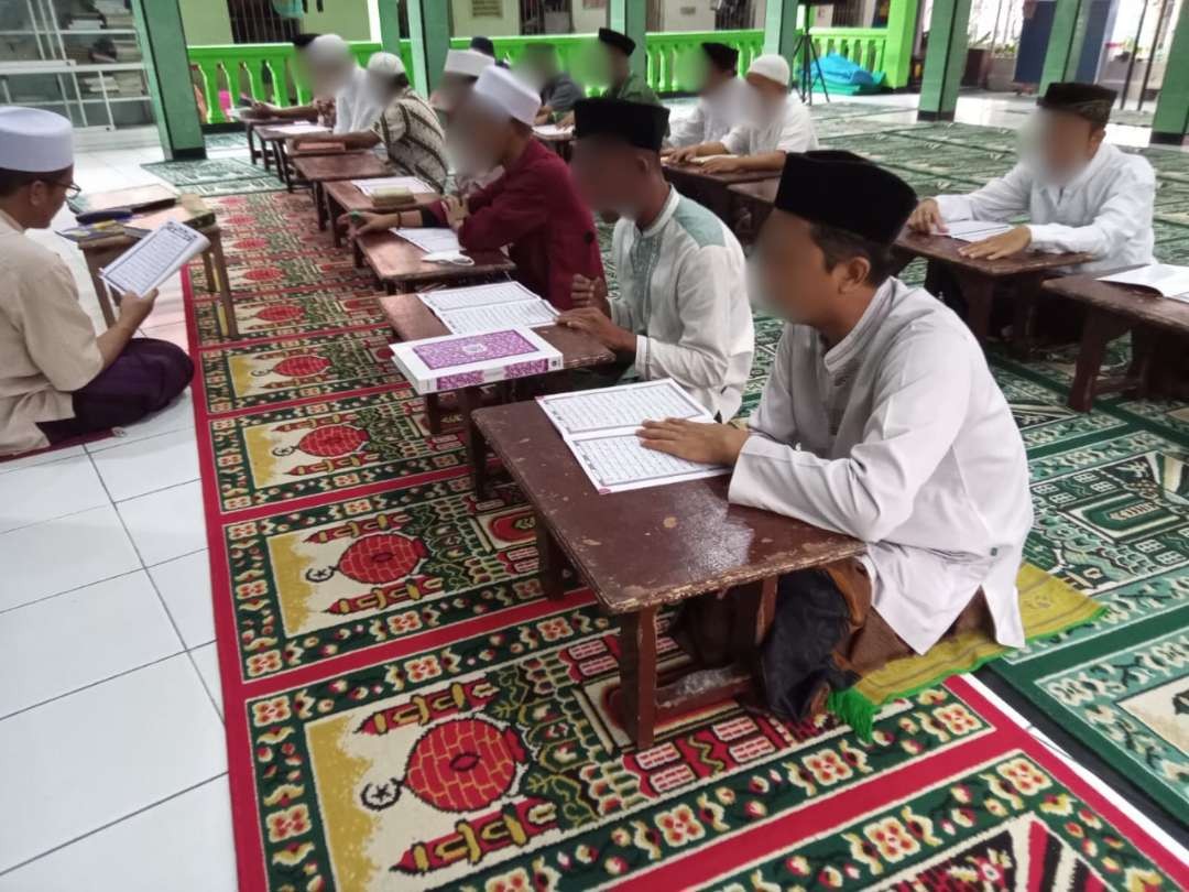 Tingkatkan ketakwaan warga binaan, Lapas Kediri gelar tadarus di bulan Ramadan. (Foto: Istimewa)