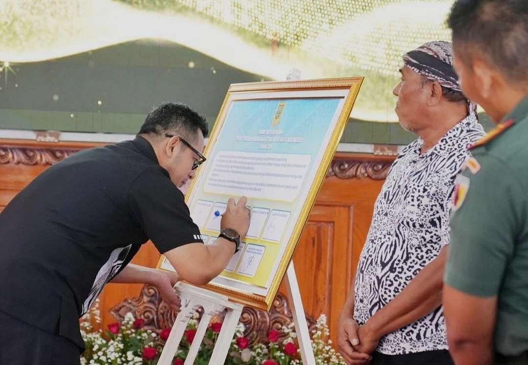 Rembuk Stunting Kota Mojokerto Tahun 2024 di Pendopo Sabha Kridatama.(Foto Deni Lukmantara/Ngopibareng.id)