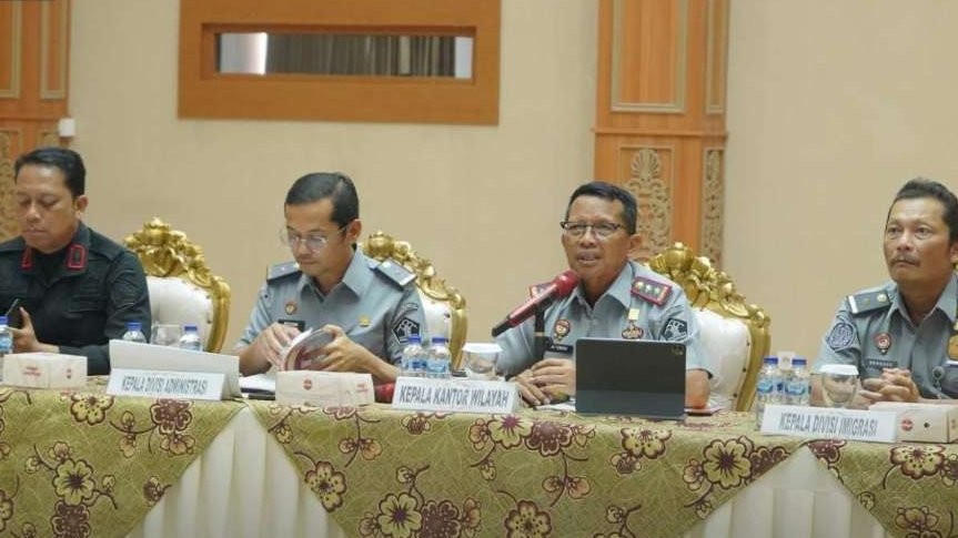 Kanwil Kemenkumham Jatim menggelar Safari Ramadan perdana di Kantor Imigrasi Malang, Selasa, 19 Maret 2024 untuk meningkatkan kualitas diri pegawai. (Foto: Dok Kemenkumham)