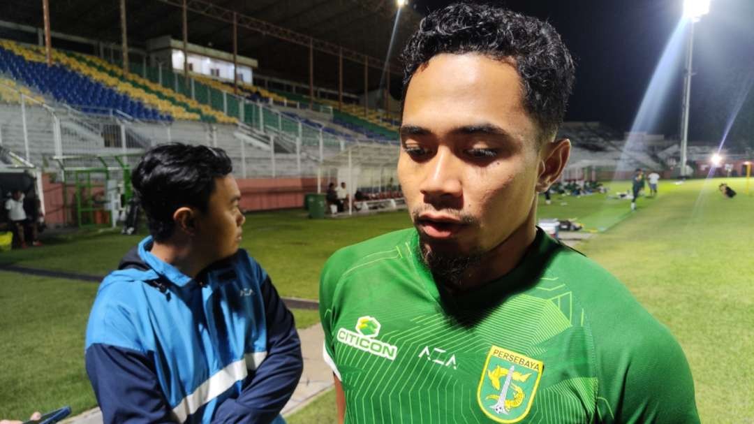 Kapten Tim Persebaya, Reva Adi Utama. (Foto: Fariz Yarbo/Ngopibareng.id)