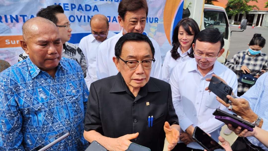 Ketua Dewan Pertimbangan Apindo Jatim, Alim Markus. (Foto: Fariz Yarbo/Ngopibareng.id)