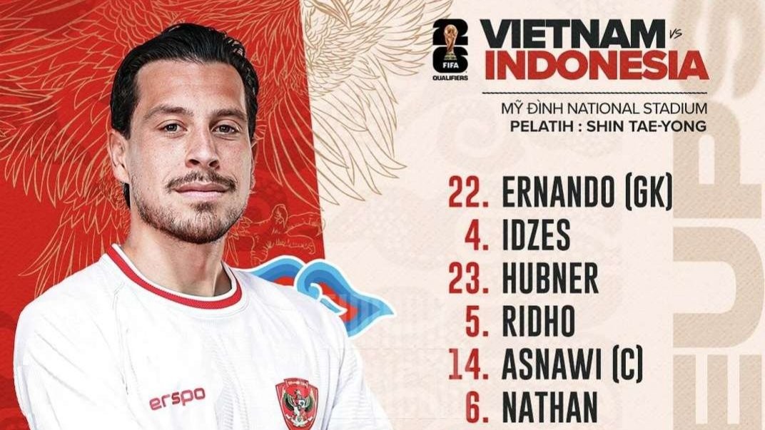 Pemain naturalisasi Thom Haye dan Ragnar Oratmangoen debut leg kedua Timnas Indonesia vs Vietnam, Kualifikasi Piala Dunia 2026 Zona Asia di Stadion My Dinh, Selasa 26 Maret 2024 pukul 19.00 WIB. (Foto: Instagram @timnas.indonesia)