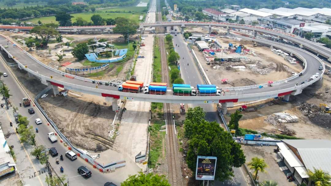 Fly Over Djuanda tampak dari atas (Foto: Kominfo Sidoarjo)