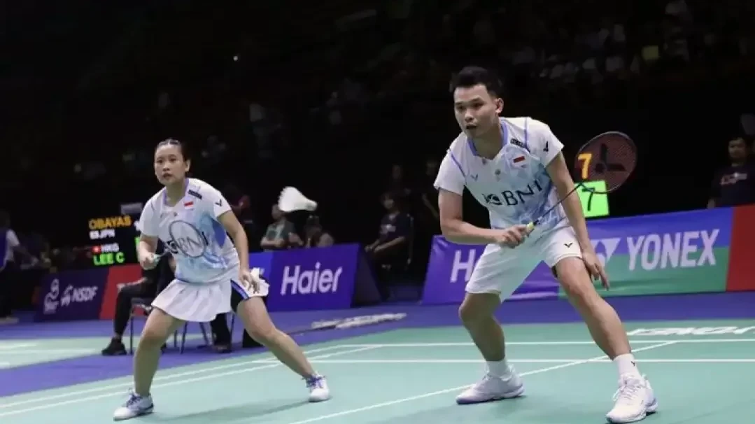 Ganda campuran Rinov Rivaldy/Pitha Haningtyas Mentari menjadi wakil Indonesia pertama yang memastikan tempat di semifinal Spain Masters 2024. (Foto: PBSI)