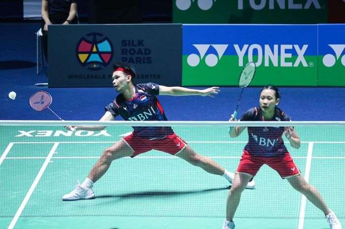 Rinov Rivaldy/Pitha Haningtyas Mentari ke final Spain Masters 2024 setelah mengalahkan Reddy B Sumeeth/Reddy Sikki (India) di babak semifinal. (Foto: PBSI)