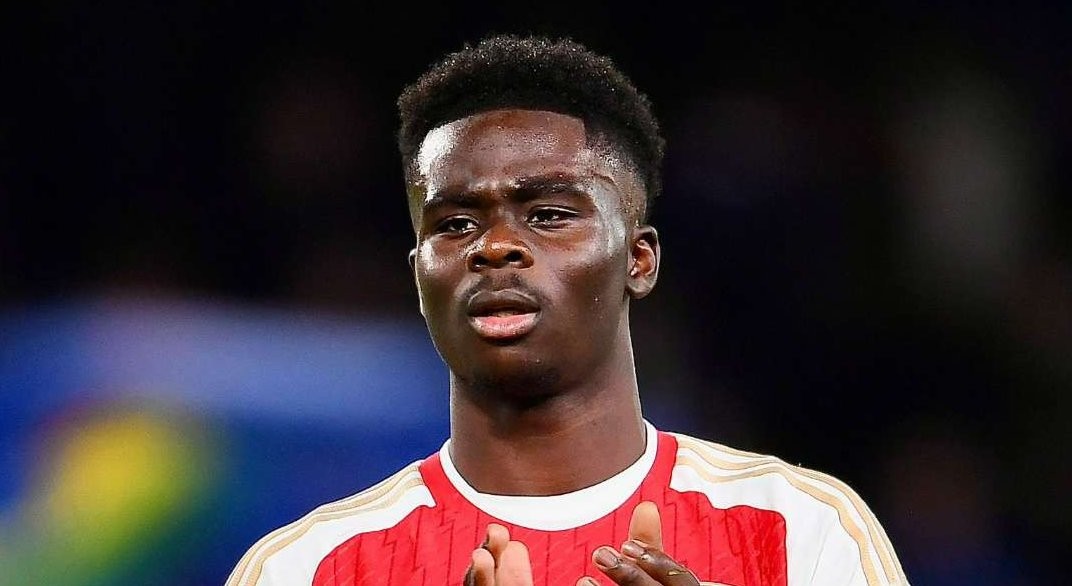 Bukayo Saka dipastikan absen saat Arsenal menjalani laga krusial melawan Manchester City di Etihad, Minggu 31 Maret 2024