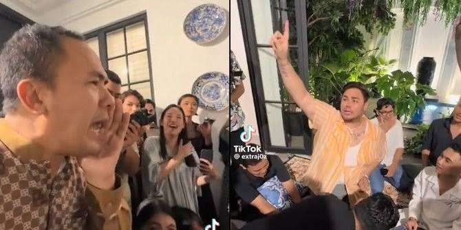 Kuis canda saat open house Lebaran yang digelar Ivan Gunawan jadi masalah, lantaran menyinggung kasus pencabulan yang dilakukan Saipul Jamil. (Foto: TikTok)