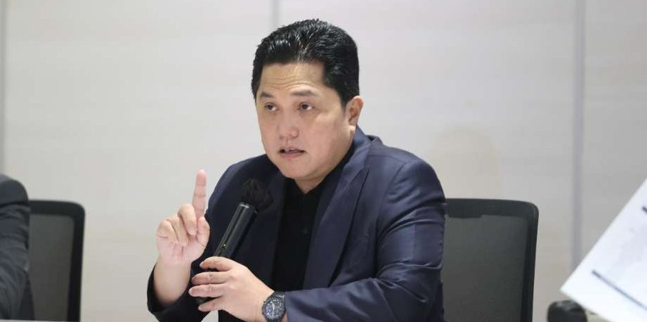 Ketua Umum PSSI Erick Thohir pastikan PSSI layangkan protes resmi ke AFC atas kepemimpinan wasit yang tak adil di laga Indonesia vs Qatar di laga pembuka. (Foto: PSSI)