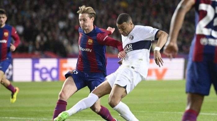 PSG menunjukkan mental juara saat membalikkan keadaan atas Barcelona dengan skor 4-1 di leg kedua babak perempat final Liga Champions. (Foto: Retuers)